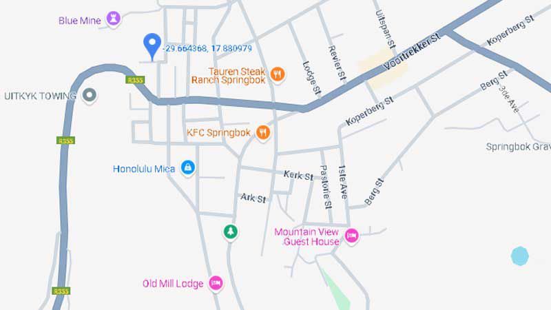 Map location of the First Dutch Reformed Church National Monument in Sinagogue Street&quot;