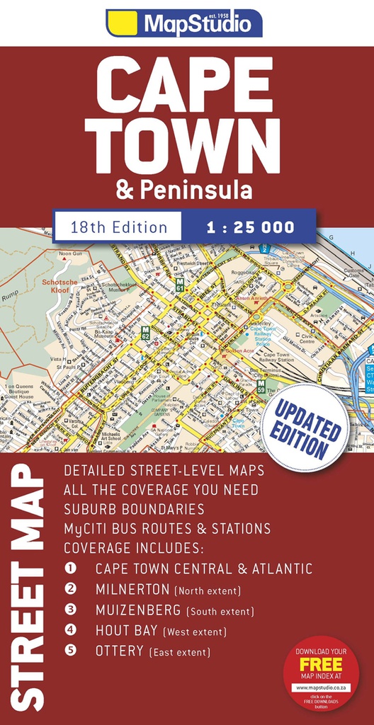 Cape Town &amp; Peninsula Streetmap