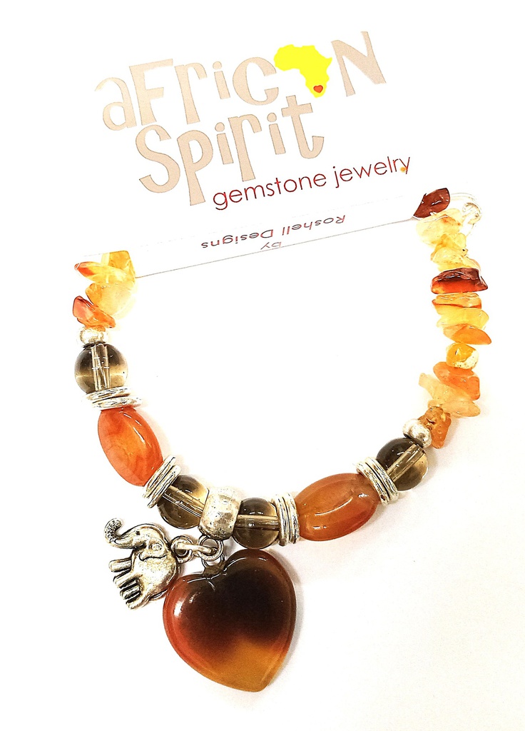 African Spirit Carnelian Bracelet