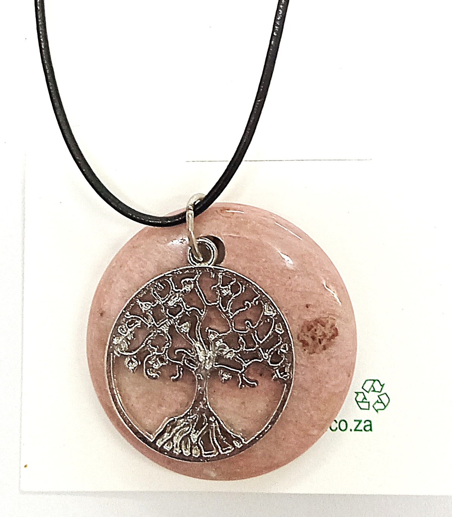 ROC Rhodonite Tree Pendant