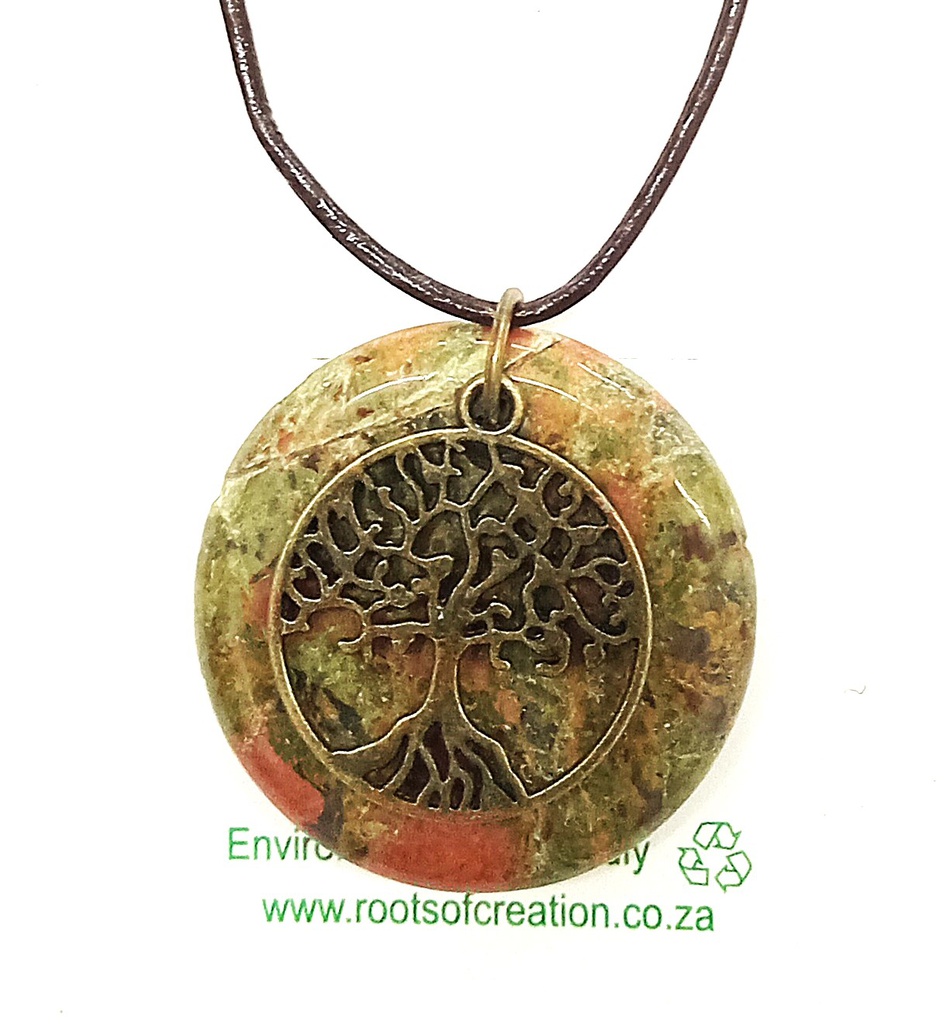 ROC Unakite Tree Pendant