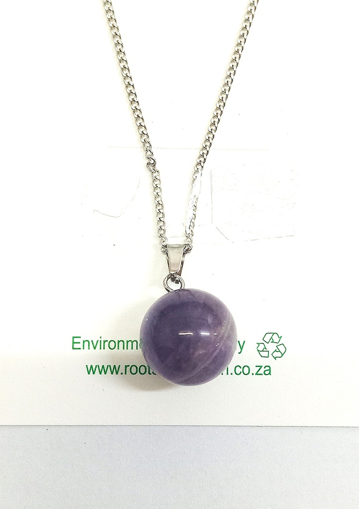 Amethyst Ball Necklace