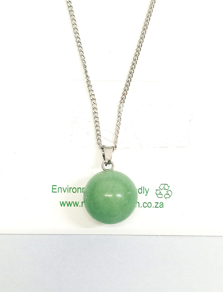 Aventurine Ball Necklace