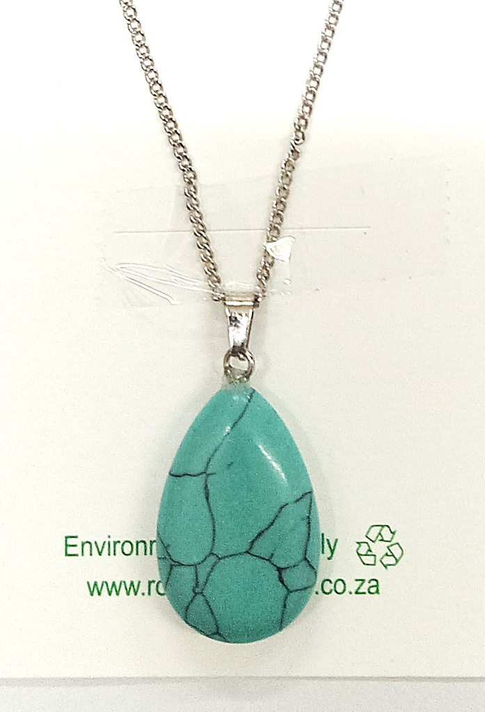 Turquoise Teardrop Necklace