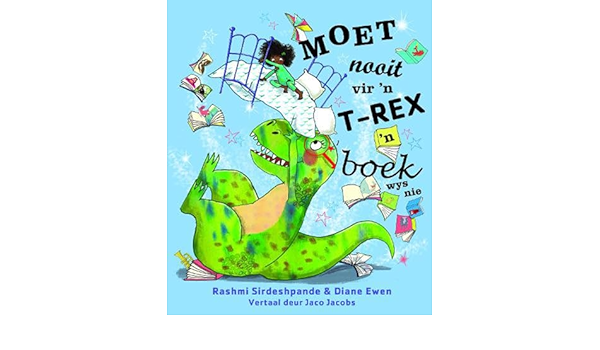 Moet nooit vir 'n T-Rex 'n boek wys nie