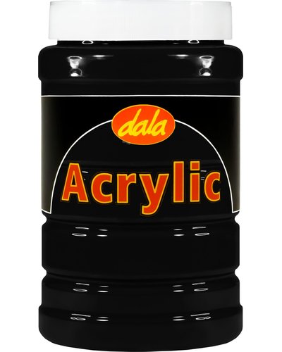 Dala Acrylic Paint 1L - 801 Lamp Black