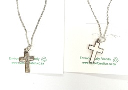 [Jewellery] White Cross Necklace