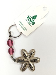 [DECO] Flower Glass Bead Keyring