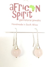 [JEWEL] African Spirit Rose Quartz Drop Earrings